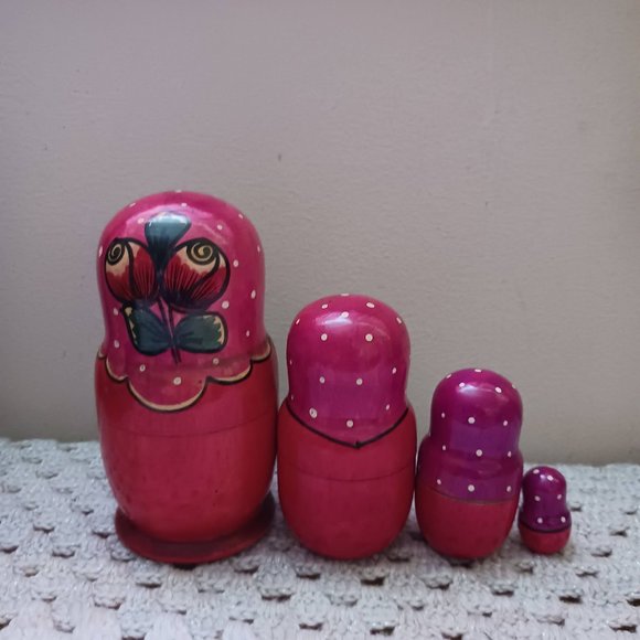 Russian Nesting Doll 4 Piece Set - Picture 2 of 2